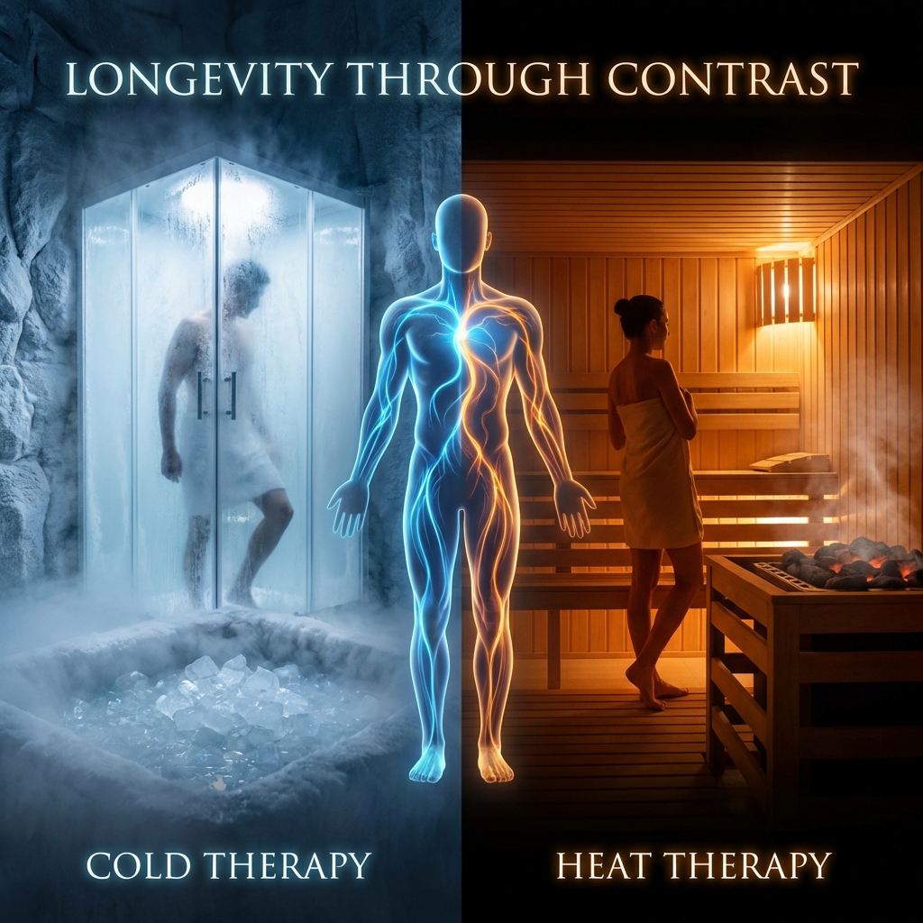 Cold Exposure & Heat Therapy: The Ultimate Guide to Hormetic Stress for Longevity